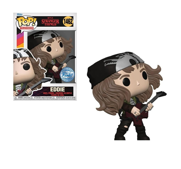 Funko POP! TV: Stranger Things - Hunter Eddie With Guitar - Metallic - Stranger Things (TV) - Collectable Vinyl Figure - Gift Idea - Official Merchandise - Toys for Kids & Adults - TV Fans