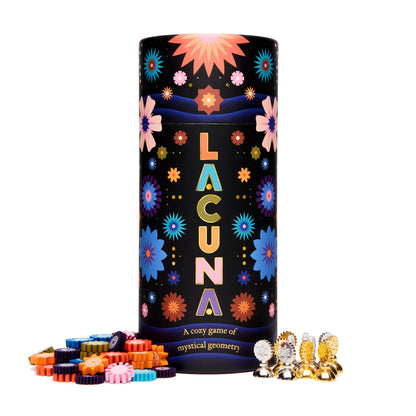Lacuna, A Cozy Game of Mystical Geometry, For 2 Players, Ages 8+