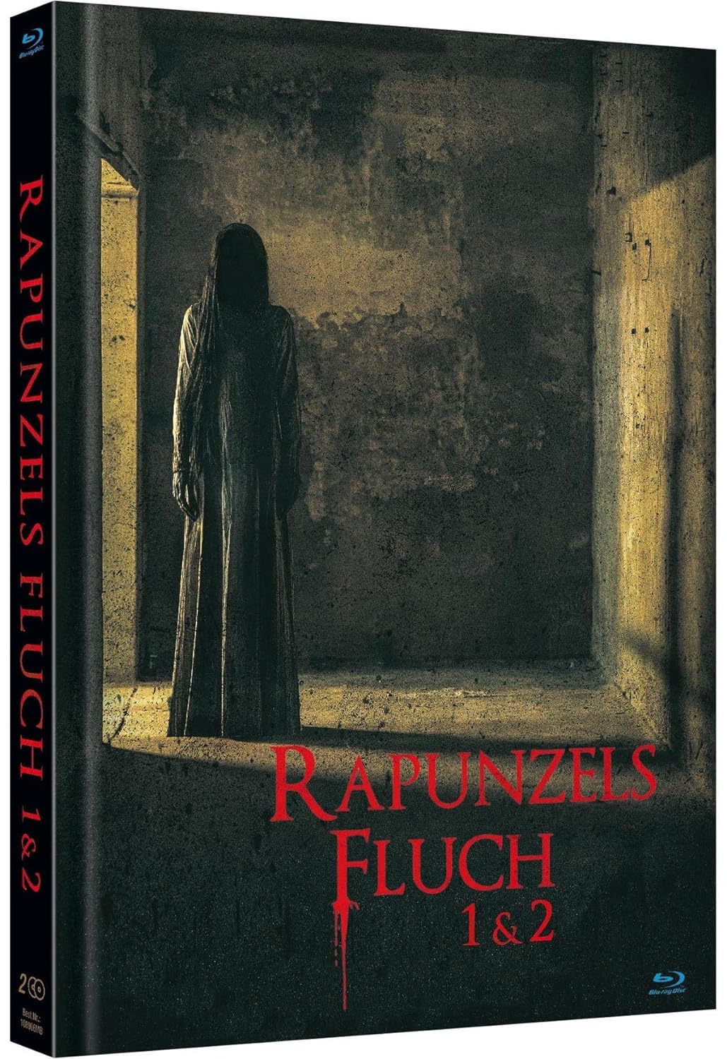 Rapunzels Fluch 1+2 - Limited Mediabook Cover B (Doppel Blu-ray, Uncut Fassung, Special Edition mit viel Bonusmaterial, Sonderauflage auf 500 Stück limitiert)