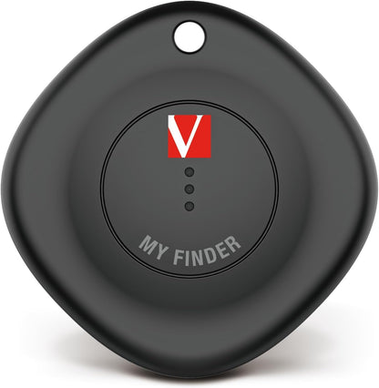 Verbatim My Finder, Bluetooth Tracker für Rucksack, Koffer, Geldbörse, Schlüssel und Co, kompatibel mit Apple „Wo ist?“, Schlüsselfinder mit austauschbarer Batterie