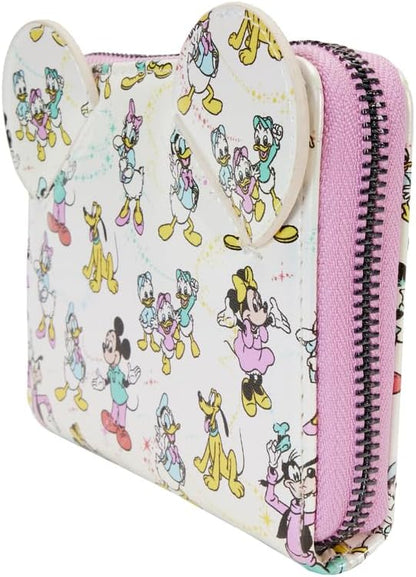 Disney by Loungefly Porte-monnaie Mickey & Friends 100th Anniversary AOP