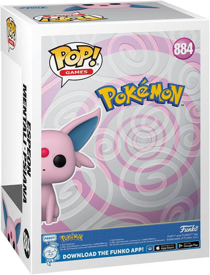 Funko POP! Games: Pokemon - Espeon, vinyl figuur, verzamelfiguur, cadeau-idee, officieel gelicentieerd product, speelgoed voor kinderen en volwassenen, anime-fans, pop voor verzamelaars en