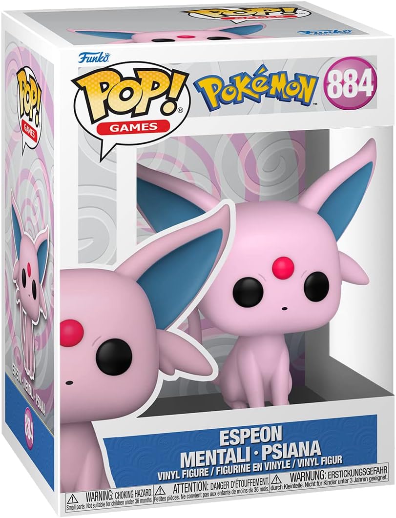 Funko POP! Games: Pokemon - Espeon, vinyl figuur, verzamelfiguur, cadeau-idee, officieel gelicentieerd product, speelgoed voor kinderen en volwassenen, anime-fans, pop voor verzamelaars en