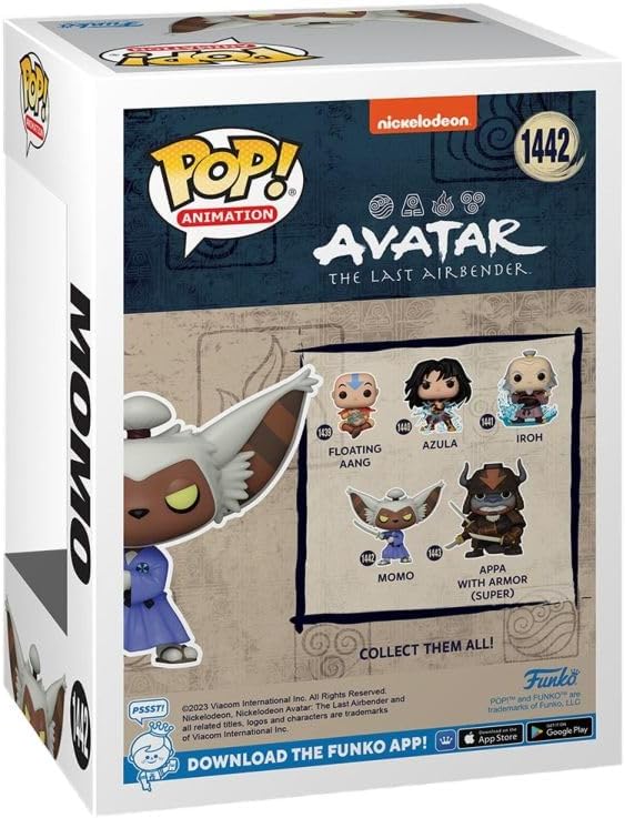 Funko POP! Animation: Avatar: the Last Airbender - Momo - Collectable Vinyl Figure - Gift Idea - Official Merchandise - Toys for Kids & Adults - Anime Fans - Model Figure for Collectors and Display
