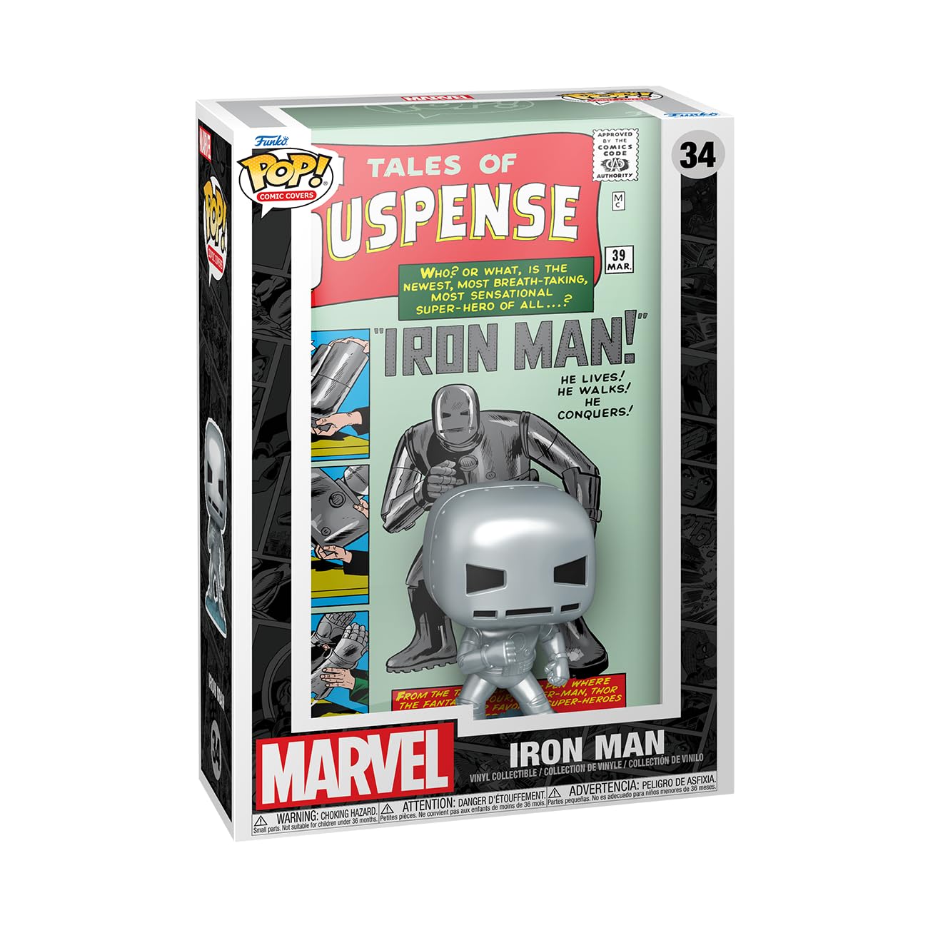 Funko Pop! Comic Cover: Marvel - Tales of Suspense #39 - Figura de Vinilo Coleccionable - Idea de Regalo- Mercancia Oficial - Juguetes para Niños y Adultos - Muñeco para Coleccionistas