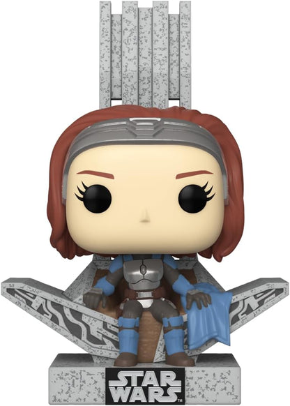 Funko POP! Deluxe: Star Wars: the Mandalorian S9 - Bo-Katan - Bo Katan With Throne, 10-inch - Collectable Vinyl Figure - Gift Idea - Official Merchandise - Toys for Kids & Adults - TV Fans