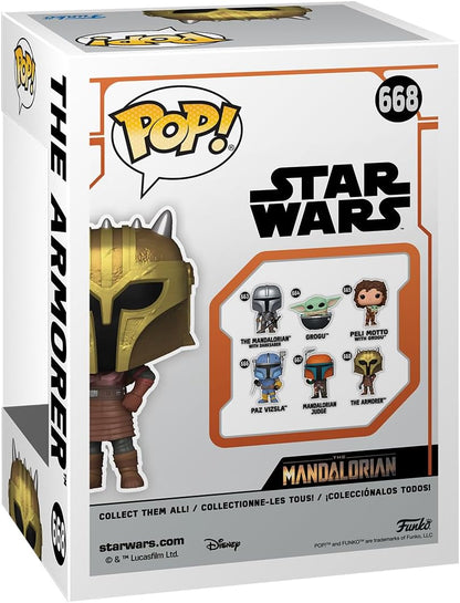Funko Pop! Vinyl: Star Wars: The Armorer Mandalorian S9 - The Armorer Amorer - Star Wars: The Mandalorian - Figura in Vinile da Collezione - Idea Regalo - Merchandising Ufficiale - TV Fans