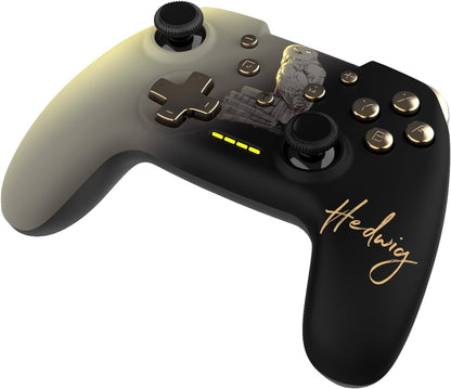 Harry Potter - Manette Sans Fil pour Nintendo Switch - Modèle Hedwige - Noire - Câble 1M