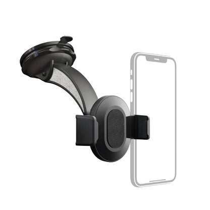 Hama Handyhalterung Auto, mit Saugnapf, universal bis 8,5cm Breite (Hochformat, Querformat, 360° drehbar, Klemmhalterung, Handyhalterung Windschutzscheibe, Auto Gadget, Kfz Handyhalterung) schwarz