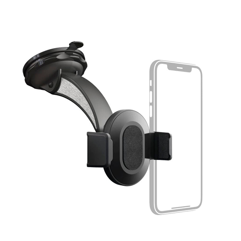 Hama Handyhalterung Auto, mit Saugnapf, universal bis 8,5cm Breite (Hochformat, Querformat, 360° drehbar, Klemmhalterung, Handyhalterung Windschutzscheibe, Auto Gadget, Kfz Handyhalterung) schwarz