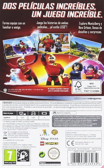 Warner Bros. Games LEGO Disney/Pixar : Les Indestructibles Nintendo Switch