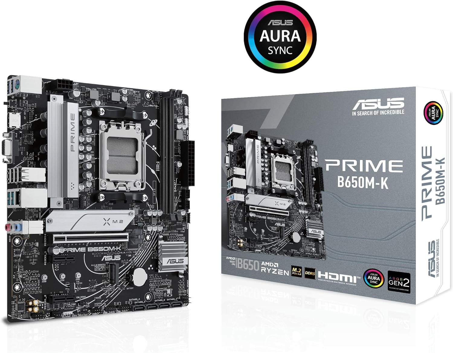 ASUS PRIME B650M-K (Socket AM5/B650/DDR5/S-ATA 6Gb/s/Micro ATX
