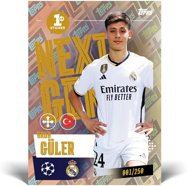Topps UEFA Champions League Stickers - Starter Pack (80 Page Album Plus 2 Packets of Stickers)