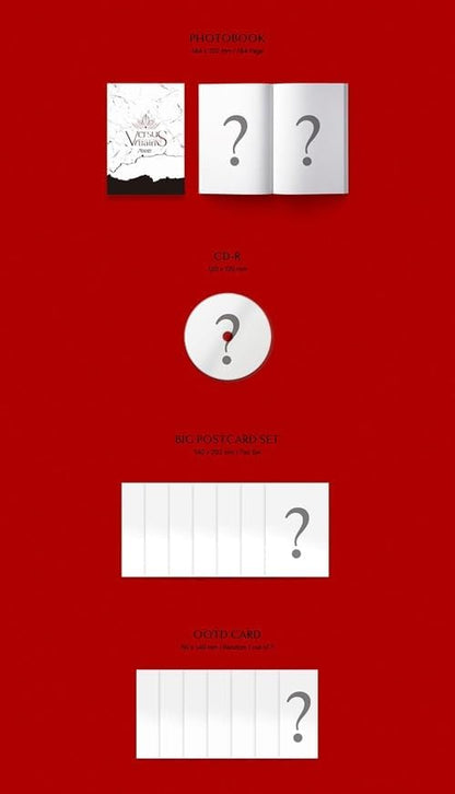 Villains - C Version - incl. 164pg Photobook, 7pc Big Postcard Set, OOTD Card, Sticker + 3pc Photocard Set