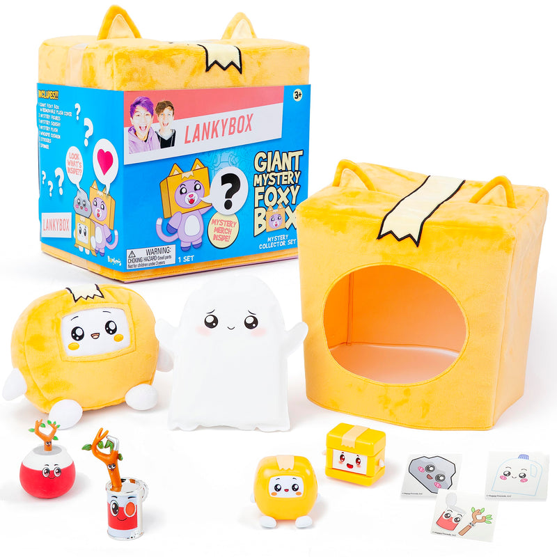 LankyBox Giant Foxy Mystery Box Foxy Mystery Box with 10 Exciting Toys to Discover inside, Officially Licensed Merch