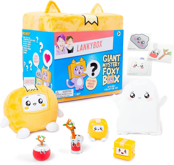 LankyBox Giant Foxy Mystery Box Foxy Mystery Box with 10 Exciting Toys to Discover inside, Officially Licensed Merch