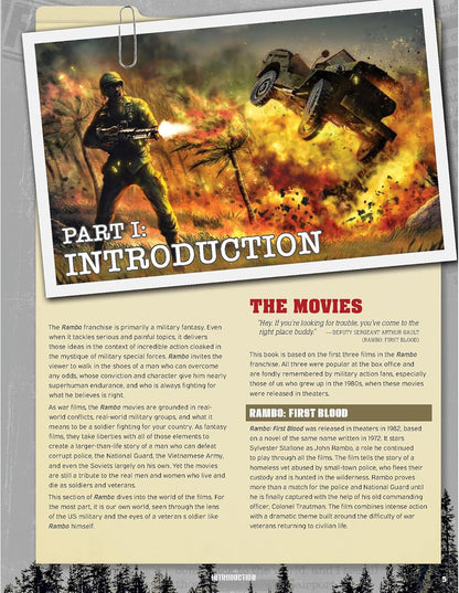 Cinematic Adventure: Rambo - Expansion Hardcover RPG Book, for use with Everyday Heroes Core Rule Book, d20 5e compatible