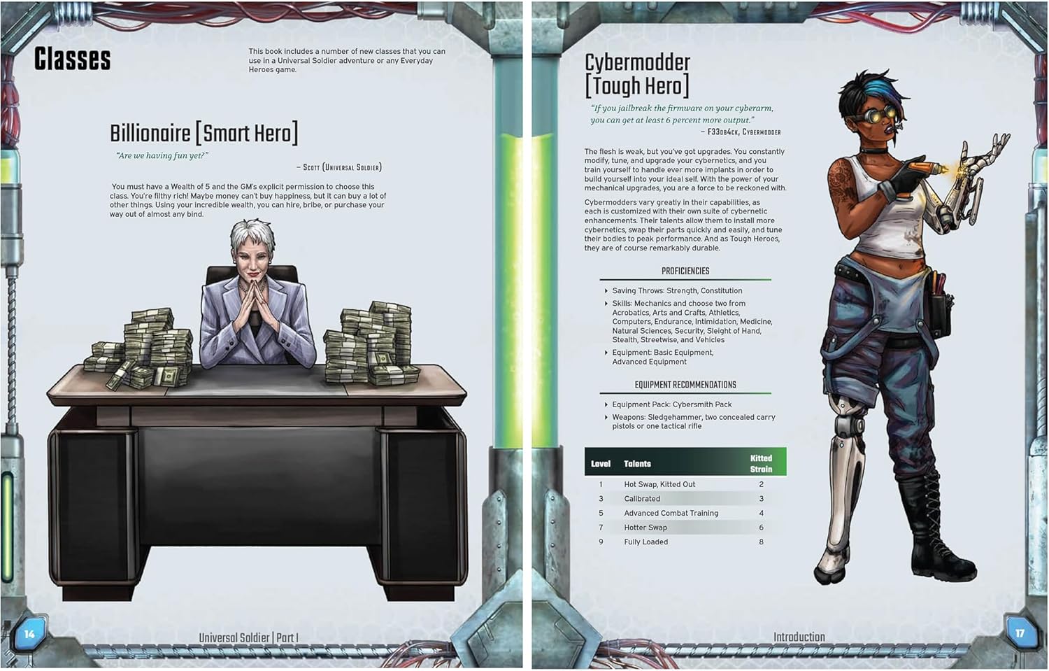Evil Genius Gaming: Cinematic Adventure: Universal Soldier - Expansion Hardcover RPG Book, Use W/ The Everyday Heroes Core Rulebook, d20 5e Compatible