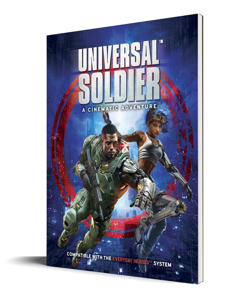 Evil Genius Gaming: Cinematic Adventure: Universal Soldier - Expansion Hardcover RPG Book, Use W/ The Everyday Heroes Core Rulebook, d20 5e Compatible