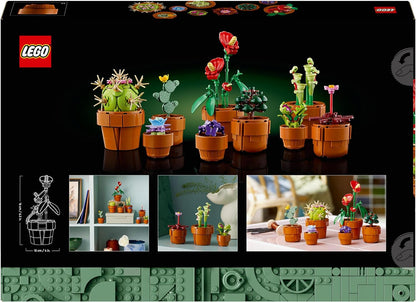 LEGO 10329 Icons Tiny Plants Set, Artificial Flowers in 9 Buildable Teracotta-Coloured Pots & 10311 Icons Orchid Artificial Plant Building Set with Flowers, Home Décor Accessory for Adults