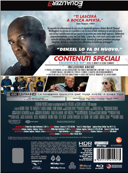 The Equalizer 3 - Senza Tregua - 4K Steelbook (Bd 4K + Bd Hd)