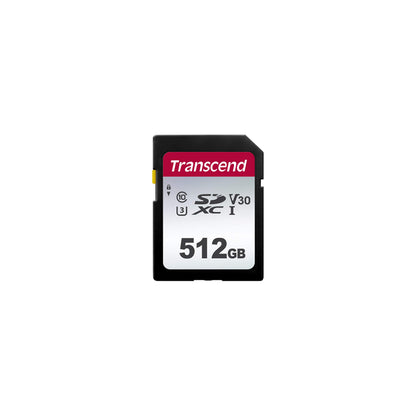 Transcend 300S - Flash Memory Card - 512 Gb - Video Class V30 / Uhs-I U3 / Class10 - Sdxc Uhs-I
