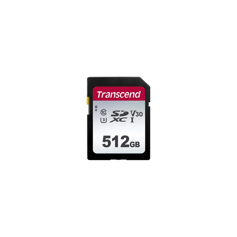 Transcend 300S - Flash Memory Card - 512 Gb - Video Class V30 / Uhs-I U3 / Class10 - Sdxc Uhs-I