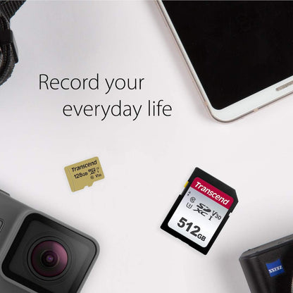 Transcend 300S - Flash Memory Card - 512 Gb - Video Class V30 / Uhs-I U3 / Class10 - Sdxc Uhs-I