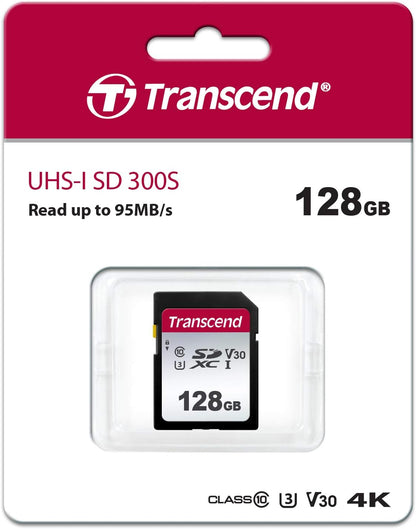 Transcend 300S - Flash Memory Card - 512 Gb - Video Class V30 / Uhs-I U3 / Class10 - Sdxc Uhs-I