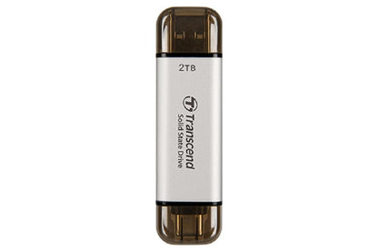 Transcend Esd310 - Ssd - 2 Tb - External (Portable) - Usb 3.2 Gen 2X1 (Usb-C Connector) - Silver
