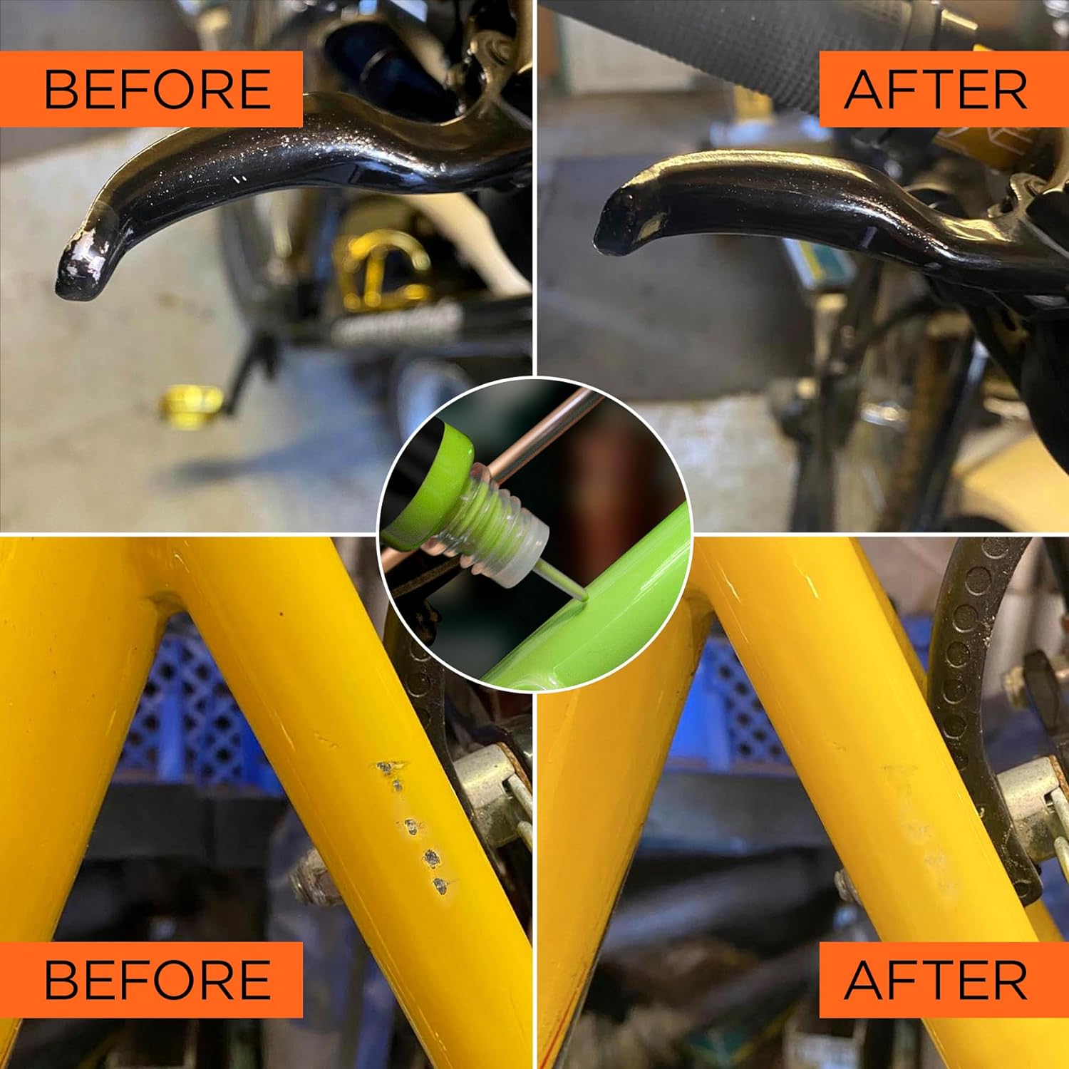 GPAINT Bike Paints - Yeti Cycles Bike Touch-Up Paint - RHINO - Colour Matched to Original Factory Paint, Approved by Yeti Cycles - Bike Scratch Repair & Bike Paint Chip Filler - 1 x 10ml Rhino Satin