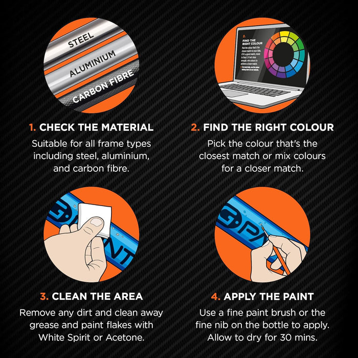 GPAINT Bike Paints - Yeti Cycles Bike Touch-Up Paint - RADIUM - Colour Matched to Original Factory Paint, Approved by Yeti Cycles - Bike Scratch Repair & Bike Paint Chip Filler - YCGPAINT23-1 x 10ml