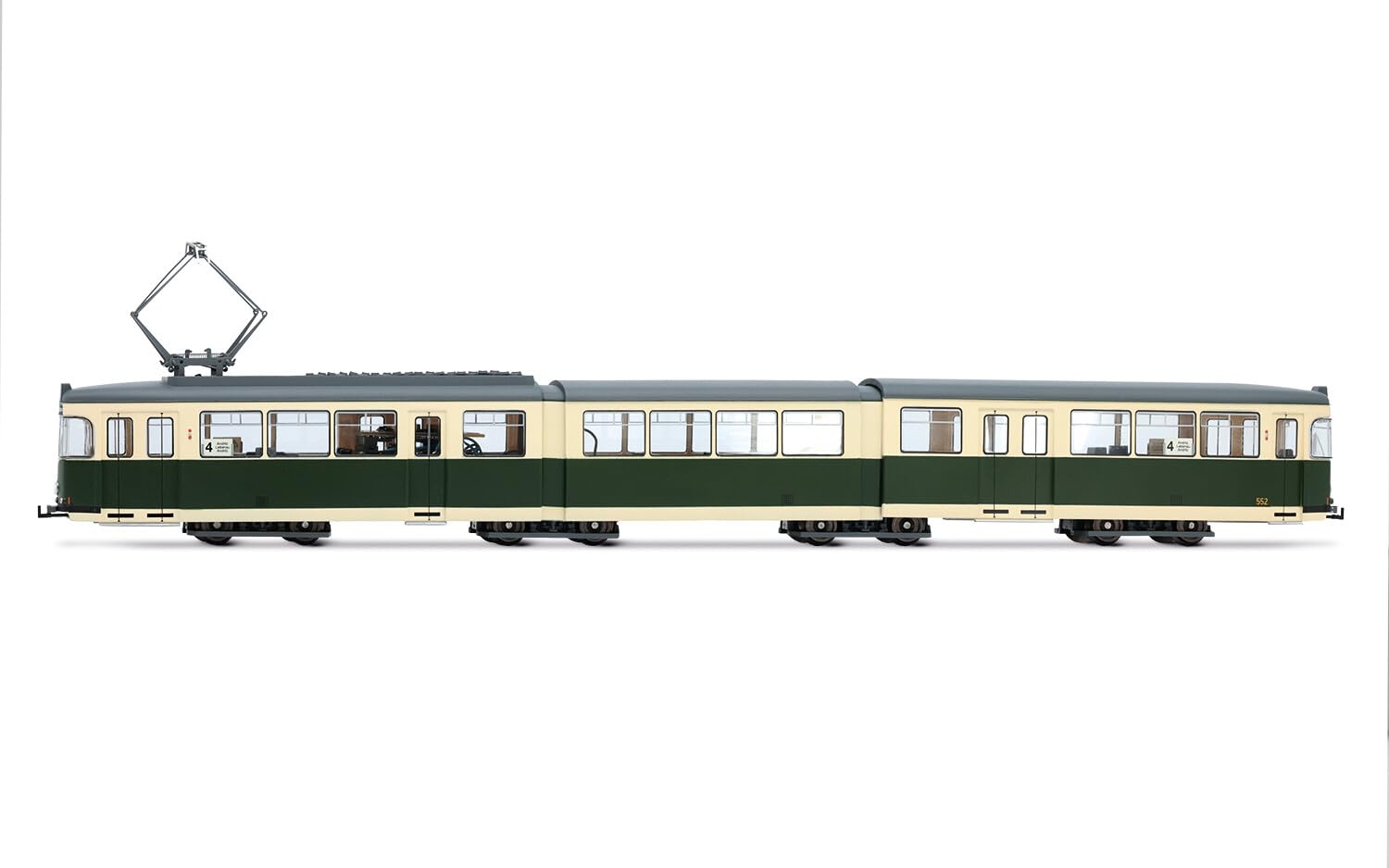 Rivarossi HR2943HM Tram Duewag GT8 Graz blau weiß Livery Epoche IV-V DCC Loco - elektrisch