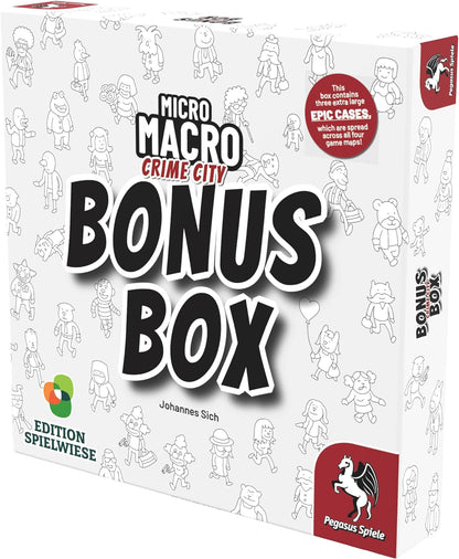 Pegasus Spiele 59065E Micro Macro MicroMacro: Crime City-Bonus Box Spielwiese (English Edition