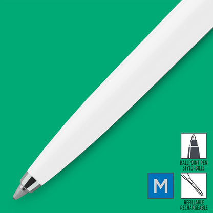 PARKER IM Fountain Pen | Stainless Steel with Chrome Trim | Medium Point with Blue Ink Cartridge | Gift Box