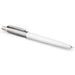 PARKER IM Fountain Pen | Stainless Steel with Chrome Trim | Medium Point with Blue Ink Cartridge | Gift Box
