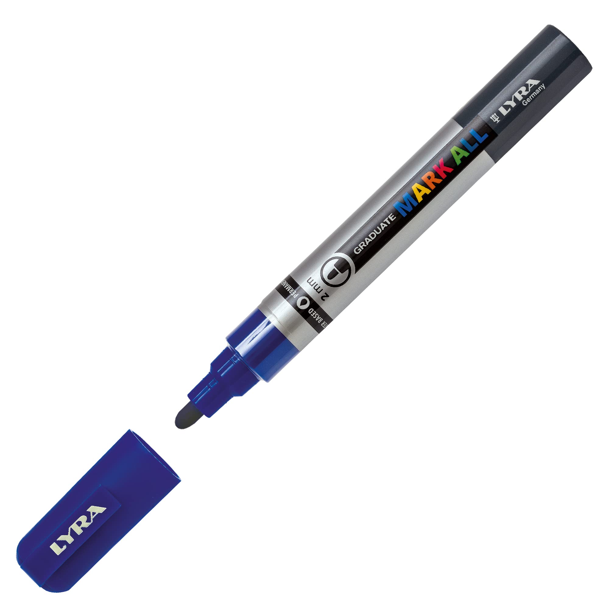 LYRA Mark All 2mm Permanent Graduated Markers - Turquoise (Pack of 6)