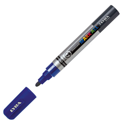 LYRA Mark All 2mm Permanent Graduated Markers - Turquoise (Pack of 6)