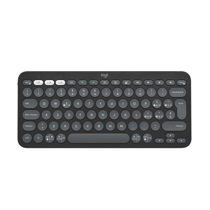 Logitech Pebble Keys 2 K380s, tastiera Bluetooth multidispositivo con tasti di scelta rapida personalizzabili, sottile e portatile, Easy-Switch per Windows, macOS, iPadOS, Android, ChromeOS