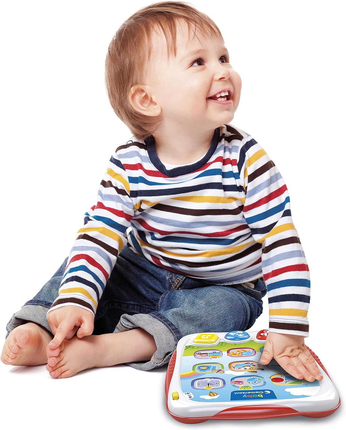 Clementoni-Il Mio Primo Educativo Parlante in Italiano, Gioco Bambino 1 Anno Interattivo, Tablet Giocattolo con Luci E Suoni, Insegna Numeri Lettere, Forme E Colori, Multicolore, 17742