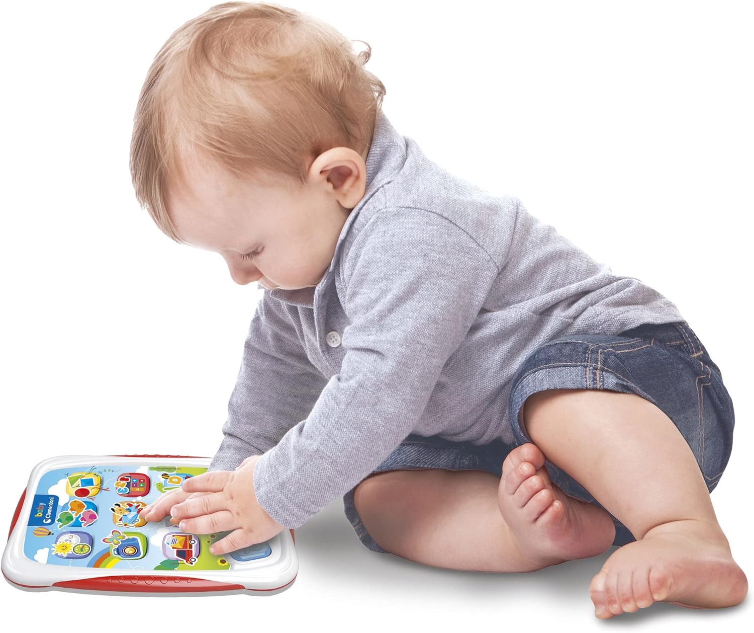 Clementoni-Il Mio Primo Educativo Parlante in Italiano, Gioco Bambino 1 Anno Interattivo, Tablet Giocattolo con Luci E Suoni, Insegna Numeri Lettere, Forme E Colori, Multicolore, 17742