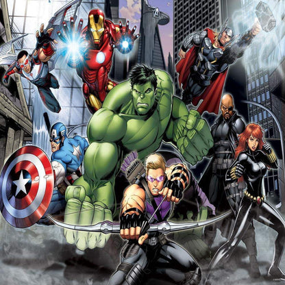 Grandi Giochi Avengers Puzzle lenticolare orizzontale, con 500 pezzi inclusi e confezione con effetto 3D-PUA03000, PUA03000
