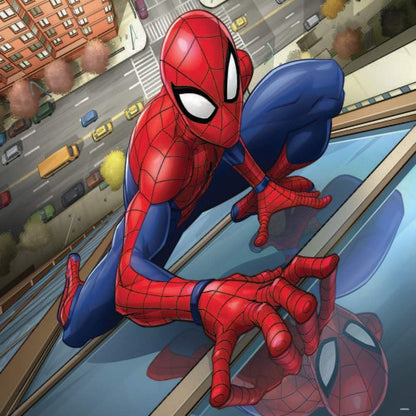 Grandi Giochi PUA06000 Marvel Spiderman Horizontal lenticular puzzle, with 500 pieces included and 3D effect pack-PUA06000