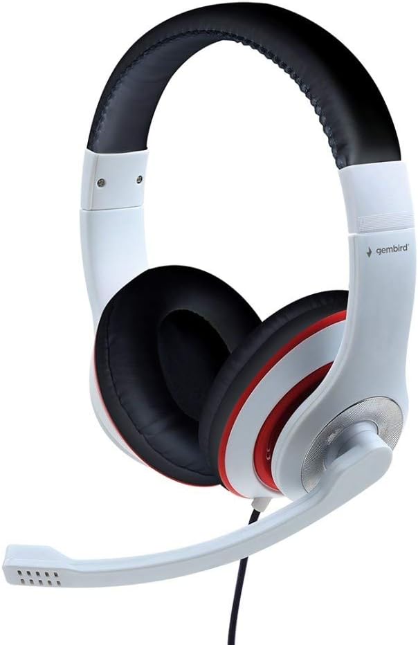 Gembird Cuffie Stereo Bianco Nero R