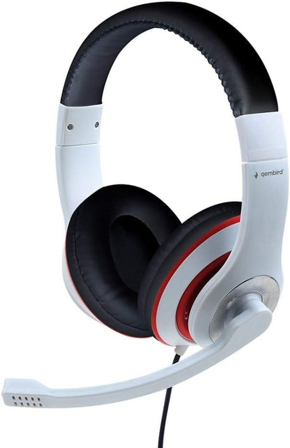 Gembird Cuffie Stereo Bianco Nero R