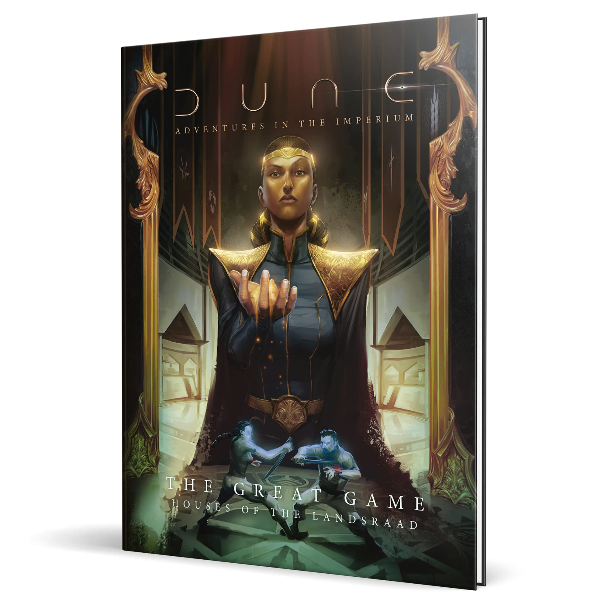 Modiphius Entertainment Dune: The Great Game: Houses of The Landsraad - 128 Page Hardcover RPG Supplement Book