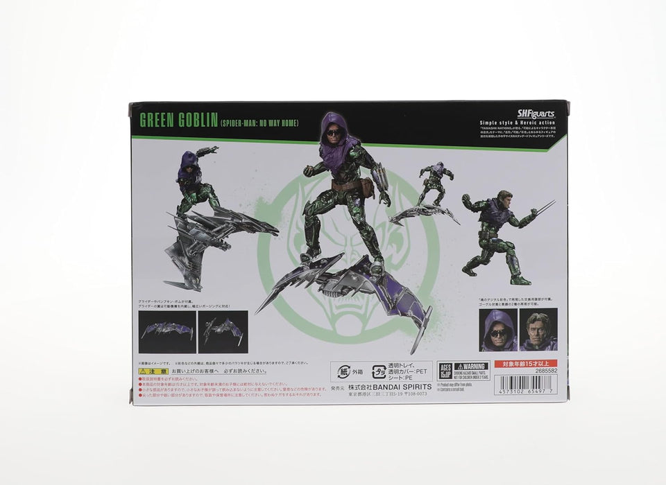 TAMASHII NATIONS - Spider-Man: No Way Home - S.H. Figuarts - Green Goblin Action Figure Black