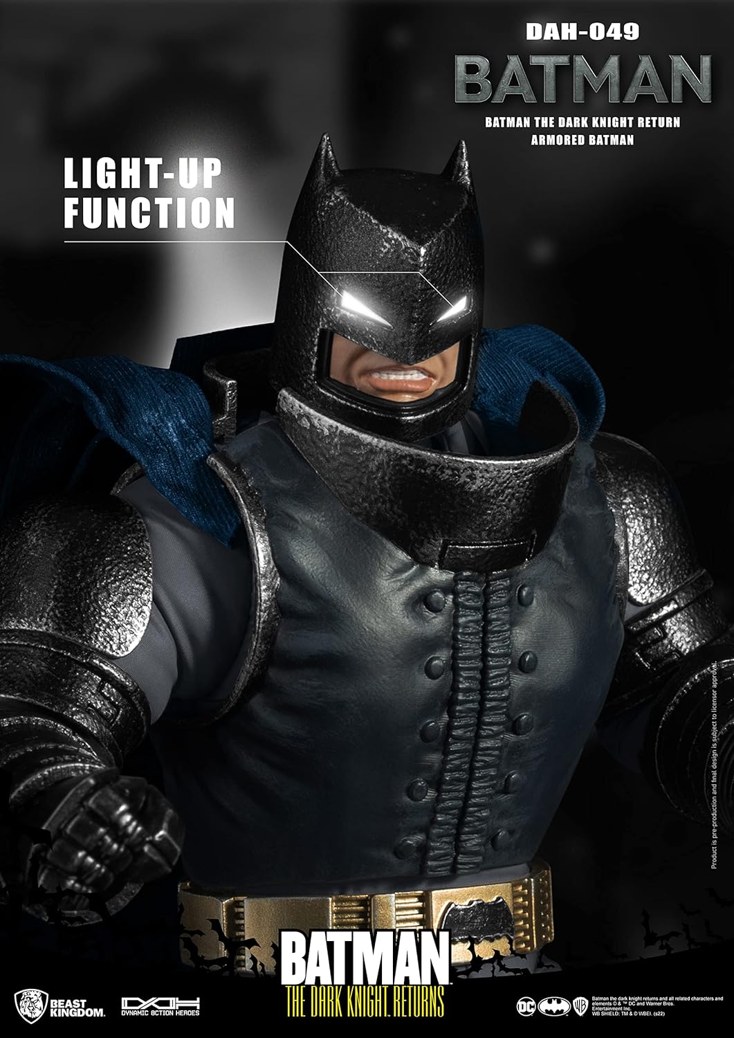 BEAST KINGDOM BATMAN THE DARK KNIGHT RETURNS FIGURE DYNAMIC 8CTION HEROES 1/9 ARMORED BATMAN 21 CM