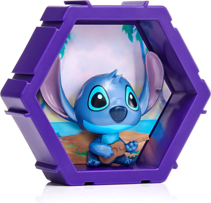 WOW! PODS 4D Disney Classic Stitch | Connectable Collectable Bobble-head character that Bursts from their World into Yours | Wall or Shelf Display | Disney Toys and Gifts | Series 1 no. 445