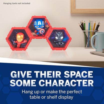 WOW! PODS - 4D Marvel Ironman, Unique Connectable Collectable Bobble-head figure that Bursts from their World into Yours, Wall or Shelf Display, Marvel Toys and Gifts, Series 1 no. 408